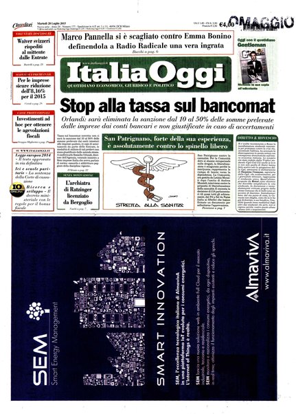 Italia oggi : quotidiano di economia finanza e politica